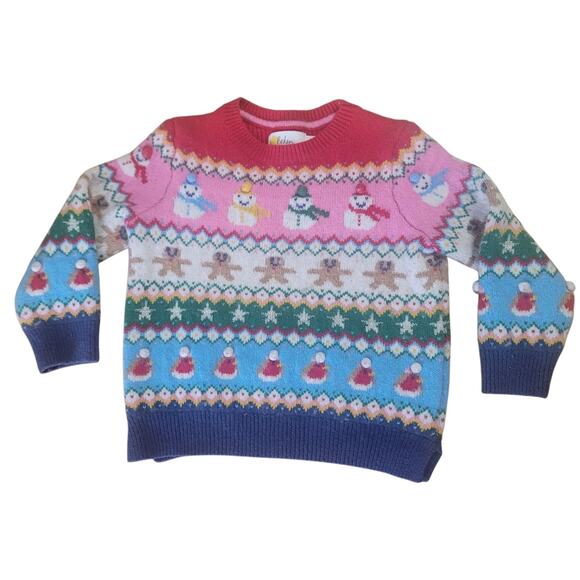 Mini Boden Holiday/Christmas Fairisle Sweater, limited edition Size 3-4Y - Picture 1 of 7